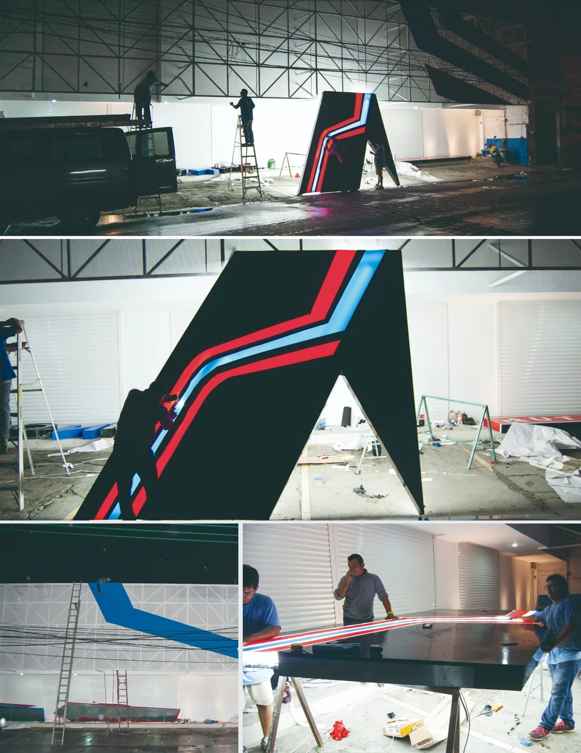 Fabricación de anuncio monumental