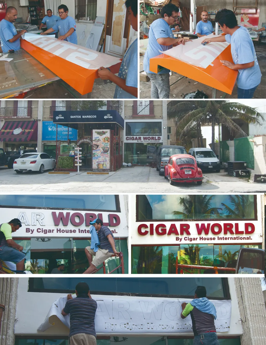 Fabricación y montaje de señalización comercial