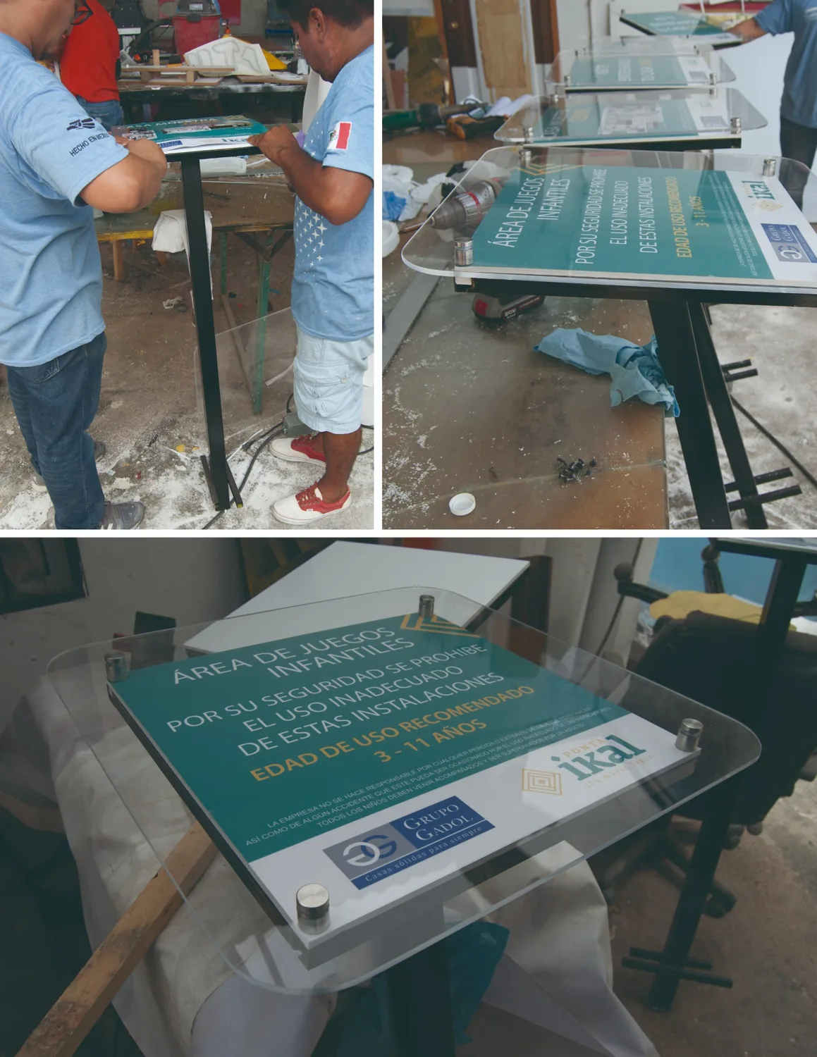 Fabricación de señalización en acrílico